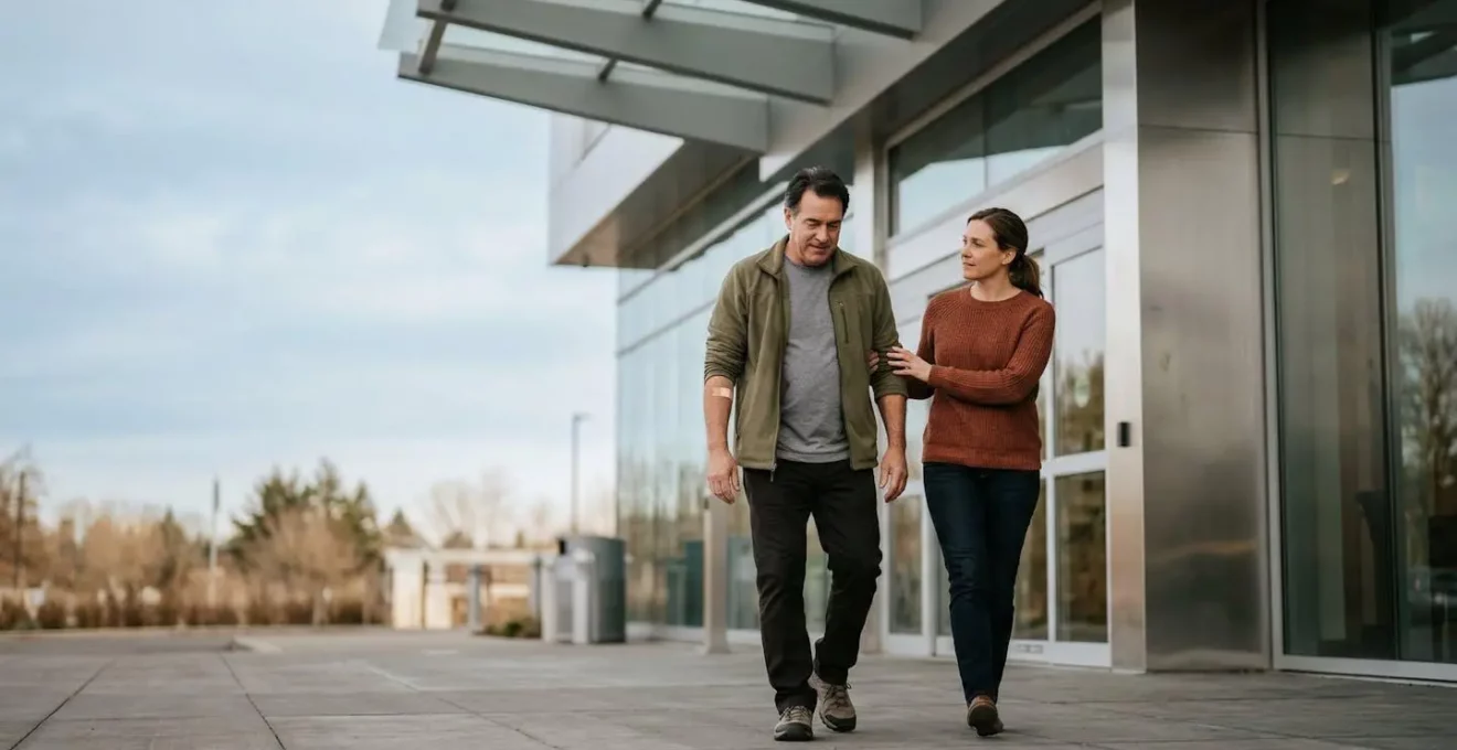 Patient sortant d'un établissement de santé le jour même accompagné d'un proche