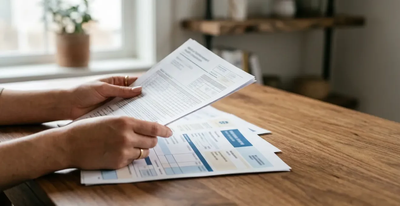 Patient consultant son relevé de remboursement de mutuelle avec document médical